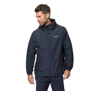 Jack Wolfskin Stormy Point Rain Jacket (water/windproof/breathable) dark blue Men